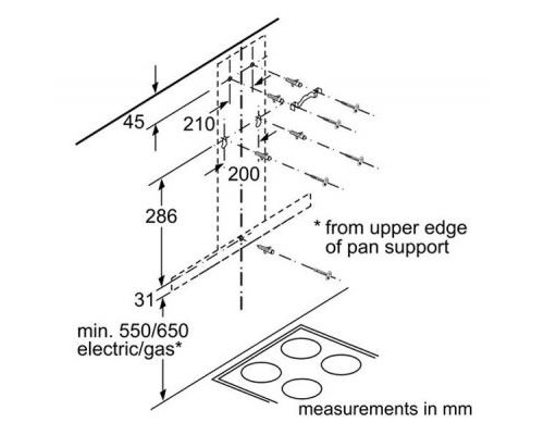 Витяжка кухонна Bosch DWB96DM50