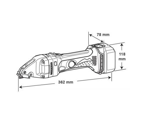 Ножиці по металу електричні Makita листовые LXT, 1,6 мм (без АКБ и БП) (DJS161Z)