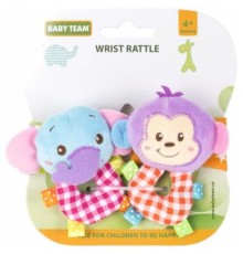 Брязкальце Baby Team Брязкальце-браслет Слоник+Мавпочка (8504_Слоник)