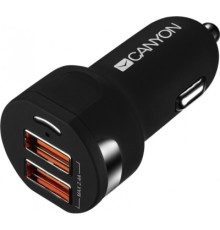 Зарядний пристрій Canyon Universal 2xUSB car adapter (CNE-CCA04B)