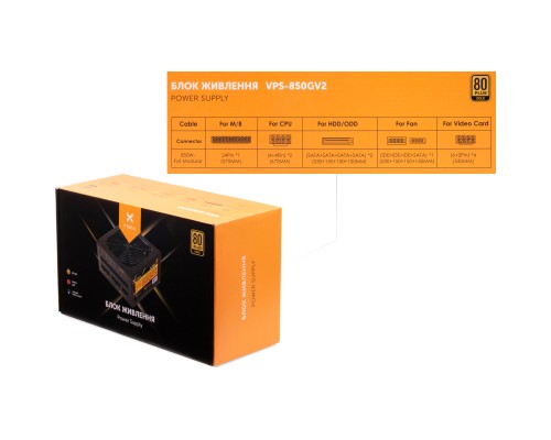 Блок живлення Vinga 850W (VPS-850GV2)