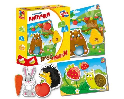 Розвиваюча іграшка Vladi Toys Вжик-вжик Липучки Вкусняшки рос (VT1302-22) Розвиваюча іграшка Vladi Toys Вжик-вжик Липучки Вкусняшки рос (VT1302-22)