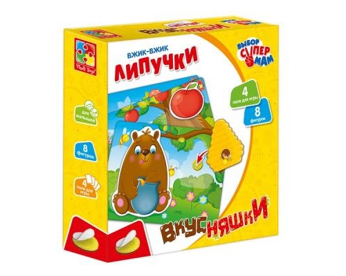 Розвиваюча іграшка Vladi Toys Вжик-вжик Липучки Вкусняшки рос (VT1302-22) Розвиваюча іграшка Vladi Toys Вжик-вжик Липучки Вкусняшки рос (VT1302-22)