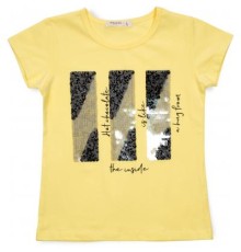 Футболка дитяча Breeze з паєтками (14299-152G-yellow)