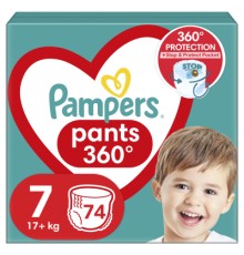 Підгузки Pampers трусики Pants Giant Розмір 7 (17+ кг) 74 шт. (8006540069622)