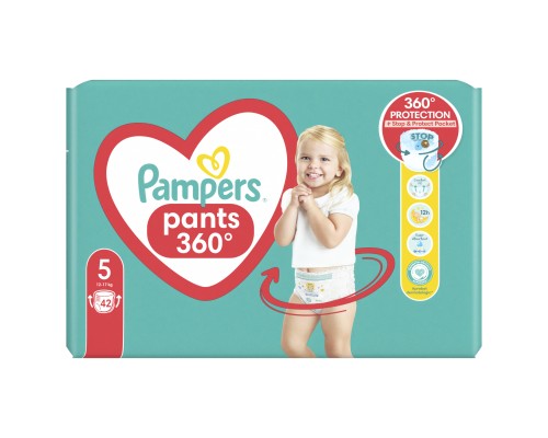 Підгузки Pampers трусики Pants Розмір 5 (12-17 кг) 42 шт. (8006540068960)