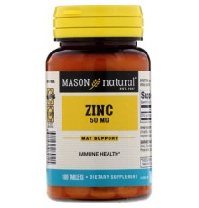 Мінерали Mason Natural Цинк 50 мг, Zinc, 100 таблеток (MAV06911)