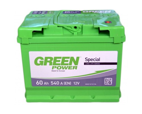 Акумулятор автомобільний GREEN POWER 60Аh (000022358) Акумулятор автомобільний GREEN POWER 60Аh (000022358)