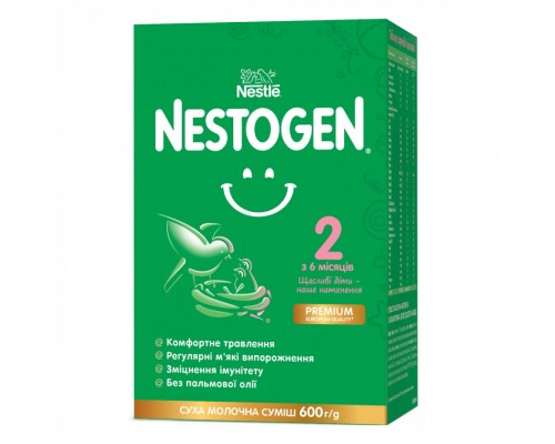 Дитяча суміш Nestogen 2 з лактобактеріями L. Reuteri з 6 міс. 600 г (7613287107862)