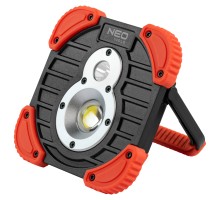 Прожектор Neo Tools акумулятор, 2600мАг, 3.7 Li-ion, 10 Вт + 3 Вт, 750+ 250 люме (99-040)