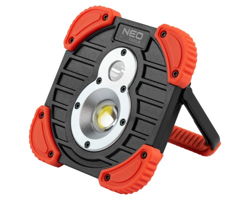 Прожектор Neo Tools акумулятор, 2600мАг, 3.7 Li-ion, 10 Вт + 3 Вт, 750+ 250 люме (99-040)