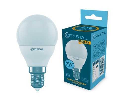 Лампочка CRYSTAL G45 7W PA Е14 4000K (G45-023)