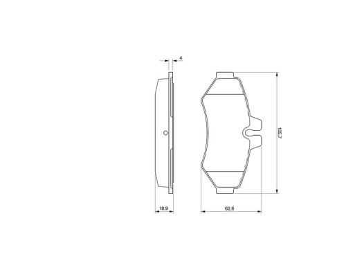 Гальмівні колодки Bosch 0 986 424 516
