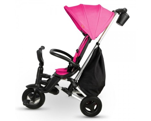 Дитячий велосипед QPlay Nova+ Rubber Flora (S700FloralPink+Rubber)