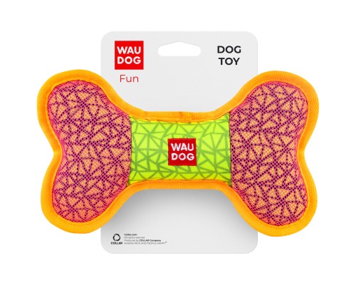 Іграшка для собак WAUDOG Fun Кістка 20х12 см рожева (62087)