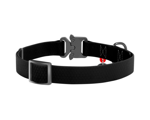 Нашийник для тварин WAUDOG Waterproof з QR паспортом S Ш 15 мм Д 23-35 см(чорний) (28001)