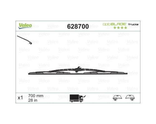 Щітка склоочисника Valeo 628700