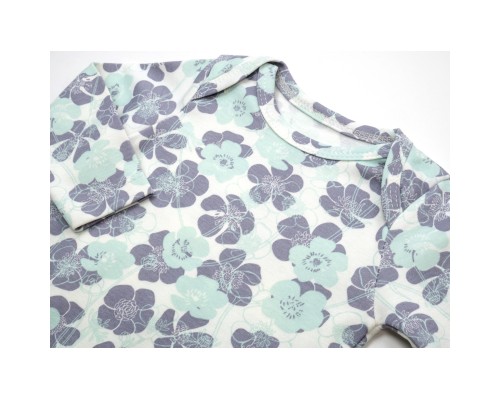 Набір дитячого одягу Miniworld з квіточками (16137-68G-mint)