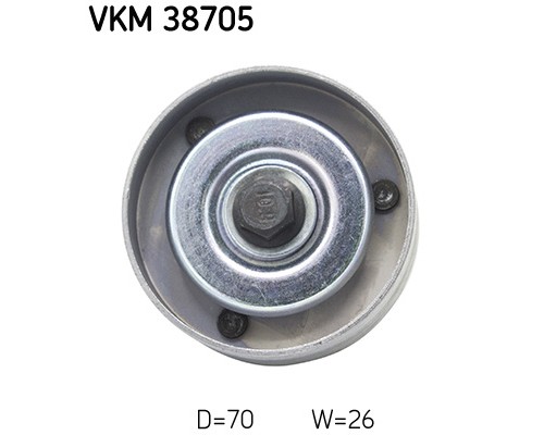 Ролик натягувача ременя SKF VKM 38705
