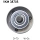 Ролик натягувача ременя SKF VKM 38705