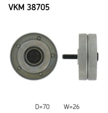 Ролик натягувача ременя SKF VKM 38705