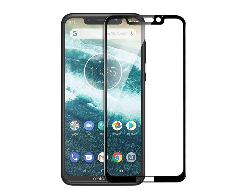 Скло захисне PowerPlant Full screen Motorola One Power, Black (GL606290)