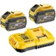 Набір акумулятор + зарядний пристрій DeWALT ЗП 18V, 54V, вихідний струм 8А, 2x9Ah(54V) (DCB118X2)