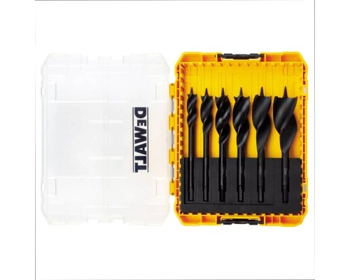 Набір свердл DeWALT спіральних по дереву EXTREME IMPACT, d = 13,16,20,22,25,32 мм (DT90238)