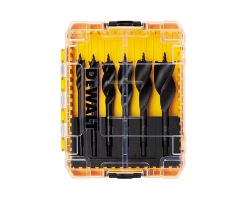 Набір свердл DeWALT спіральних по дереву EXTREME IMPACT, d = 13,16,20,22,25,32 мм (DT90238)