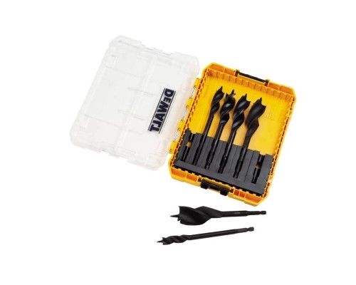 Набір свердл DeWALT спіральних по дереву EXTREME IMPACT, d = 13,16,20,22,25,32 мм (DT90238)