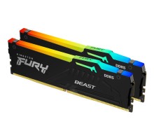 Модуль пам'яті для комп'ютера DDR5 64GB (2x32GB) 5200 MHz Beast RGB EXPO Kingston Fury (ex.HyperX) (KF552C36BBEAK2-64)