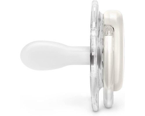 Пустушка Suavinex Bonhomia фізіологічна, 0-6 міс. біла (307809)