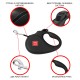 Повідок для собак WAUDOG R-leash Colors of freedom світловідбиваюча стрічка L 5 м (383-4020)