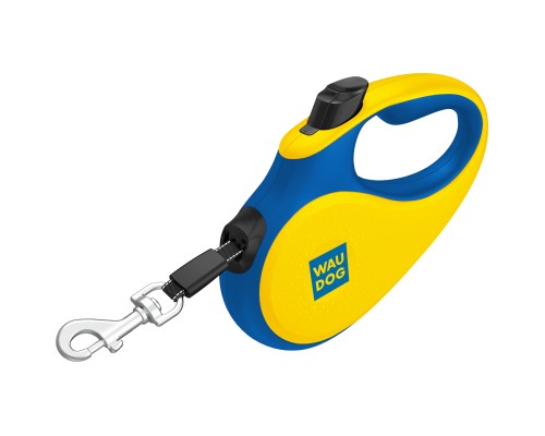 Повідок для собак WAUDOG R-leash Colors of freedom світловідбиваюча стрічка L 5 м (383-4020)