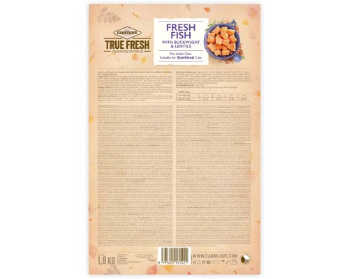 Сухий корм для кішок Carnilove True Fresh Cat Fish 1.8 кг (8595602561421)