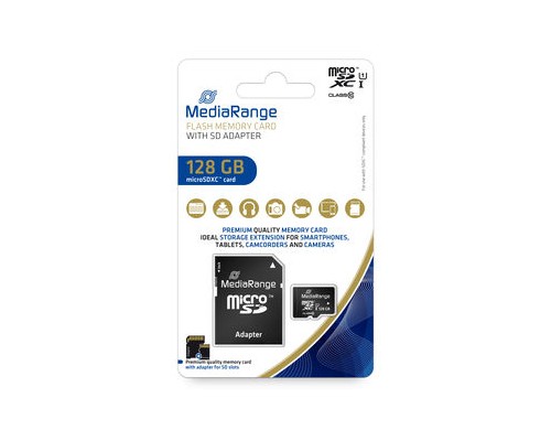 Карта пам'яті Mediarange 128GB microSD class 10 UHS-I (MR945) Карта пам'яті Mediarange 128GB microSD class 10 UHS-I (MR945)