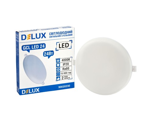 Світильник Delux GCL 24 4000К 24Вт 230В ROUND (90020230)