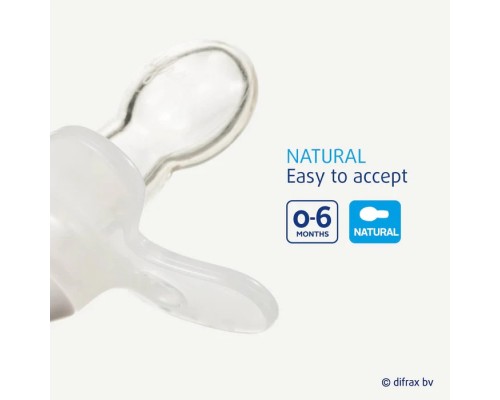 Пустушка Difrax Natural Night, світиться у темряві, 0-6 міс (GL123)