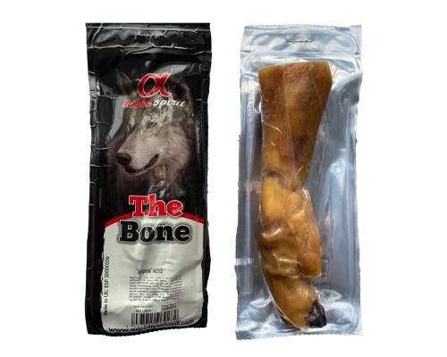 Ласощі для собак Alpha Spirit Ham Bone Leg Vacuum м'ясна кісточка 6 см (8437015969282)