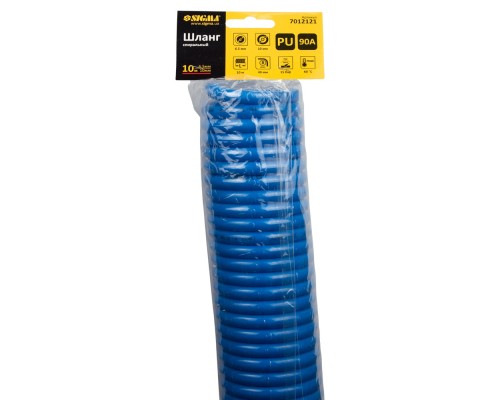 Пневматичний шланг Sigma спіральний поліуретановий (PU) 10м 6.5x10мм (7012121)