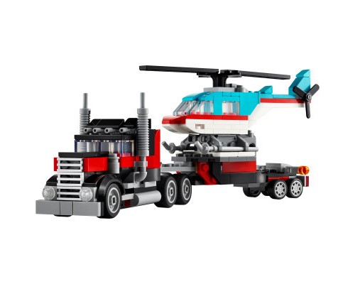 Конструктор LEGO Creator Бортова вантажівка з гелікоптером 270 деталей (31146)