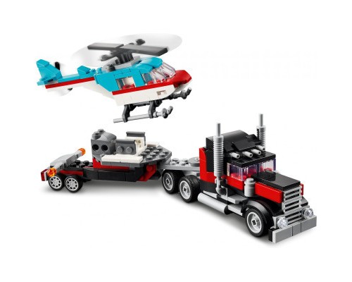 Конструктор LEGO Creator Бортова вантажівка з гелікоптером 270 деталей (31146)
