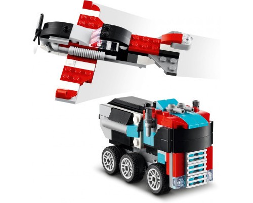 Конструктор LEGO Creator Бортова вантажівка з гелікоптером 270 деталей (31146)