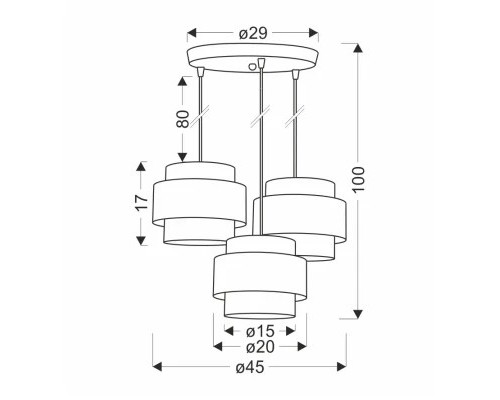 Люстра Candellux Twin (33-17901)