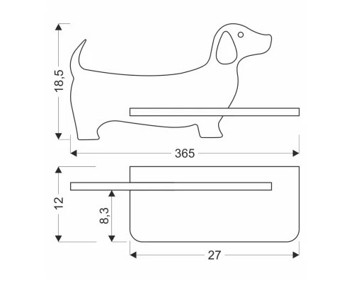 Світильник Candellux DOG (21-01047)