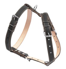 Шлея для собак Collar подвійна для середніх порід Ш 25 мм А:49-68 см В:68-80 см чорна (06421)