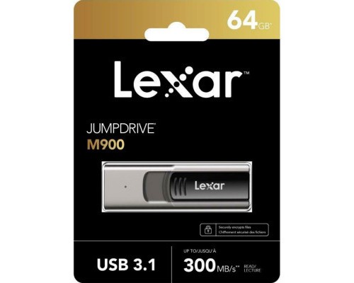 USB флеш накопичувач Lexar 64GB JumpDrive M900 USB 3.1 (LJDM900064G-BNQNG) 