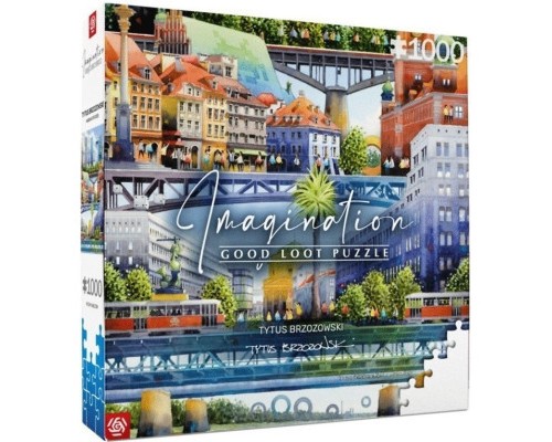 Пазл GoodLoot Imagination: Tytus Brzozowski Warsaw Bridges 1000 елементів (5908305239666)