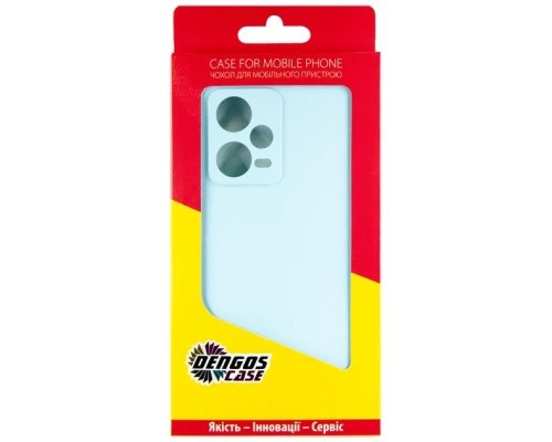 Чохол до мобільного телефона Dengos Xiaomi Redmi Note 12 Pro 5G Case + Glass (Ice blue) (DG-KM-85)