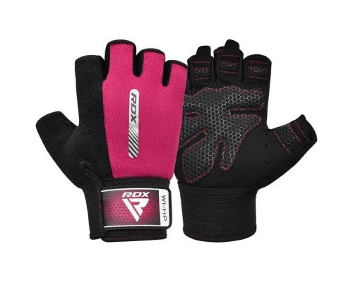Рукавички для фітнесу RDX W1 Half Pink S (WGA-W1HP-S)